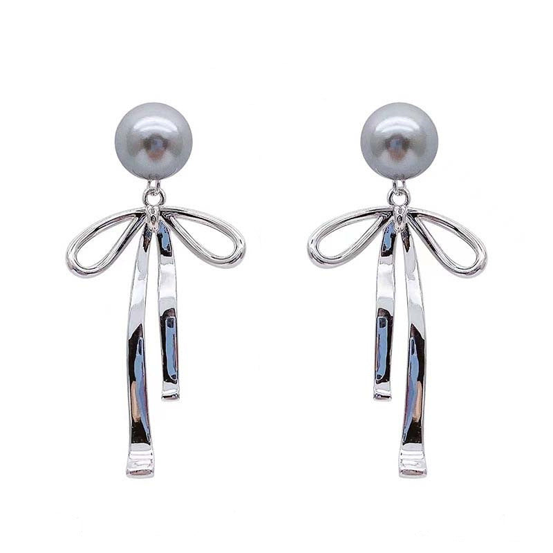 Women's For Light Luxury Minority Sier Gray Earrings