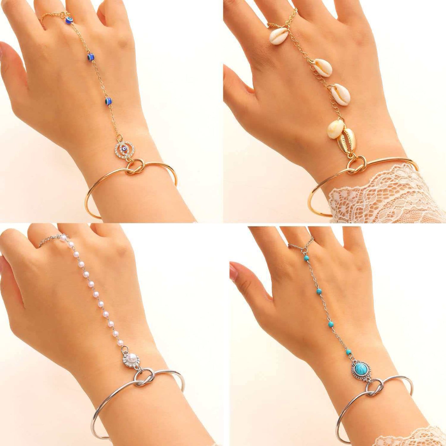 Fashion Simple Finger Chain Hand Back Bracelet