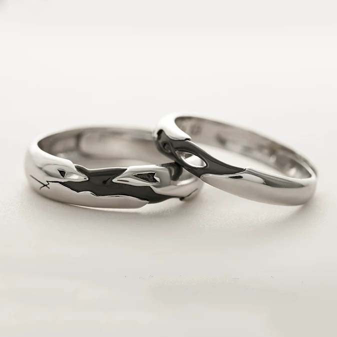 Epoxy Oath Of Love Wedding Valentine's Rings