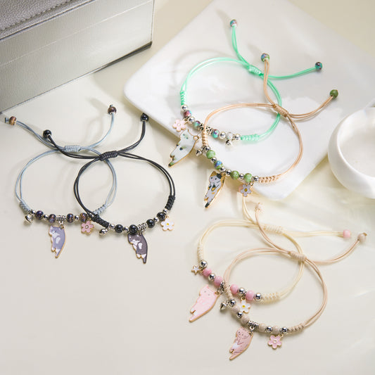 Fashion Cartoon Cat Design Sense Simple Bracelets