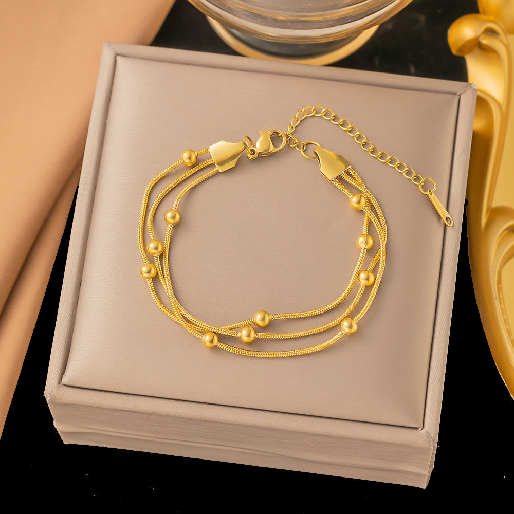 Entry Lux Style Heart Clavicle Chain Bracelets