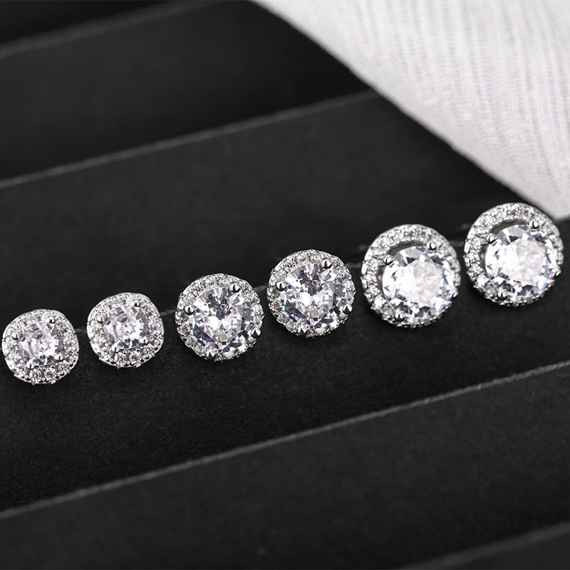 Women's Round Zircon For Trendy Light Luxury Earrings