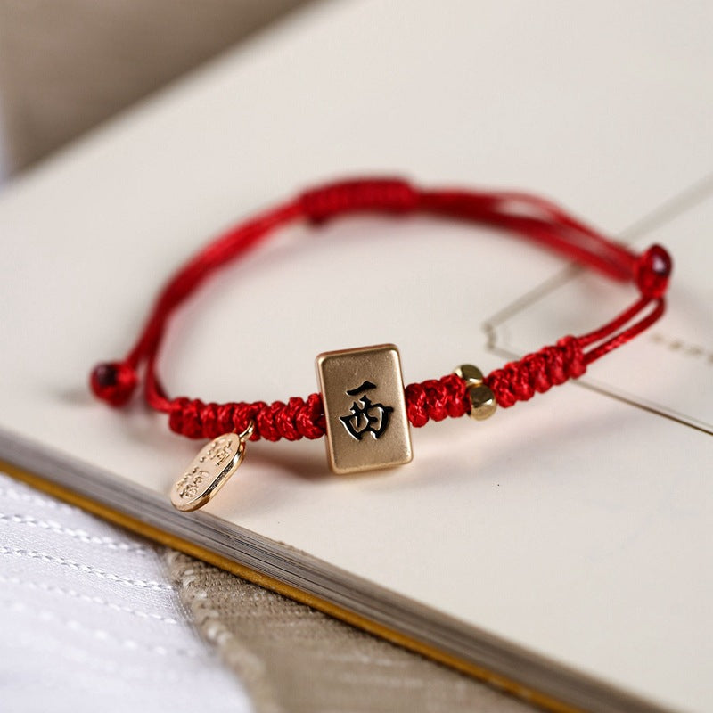 Life Mahjong Rope Adjustable Adult Female Bracelets