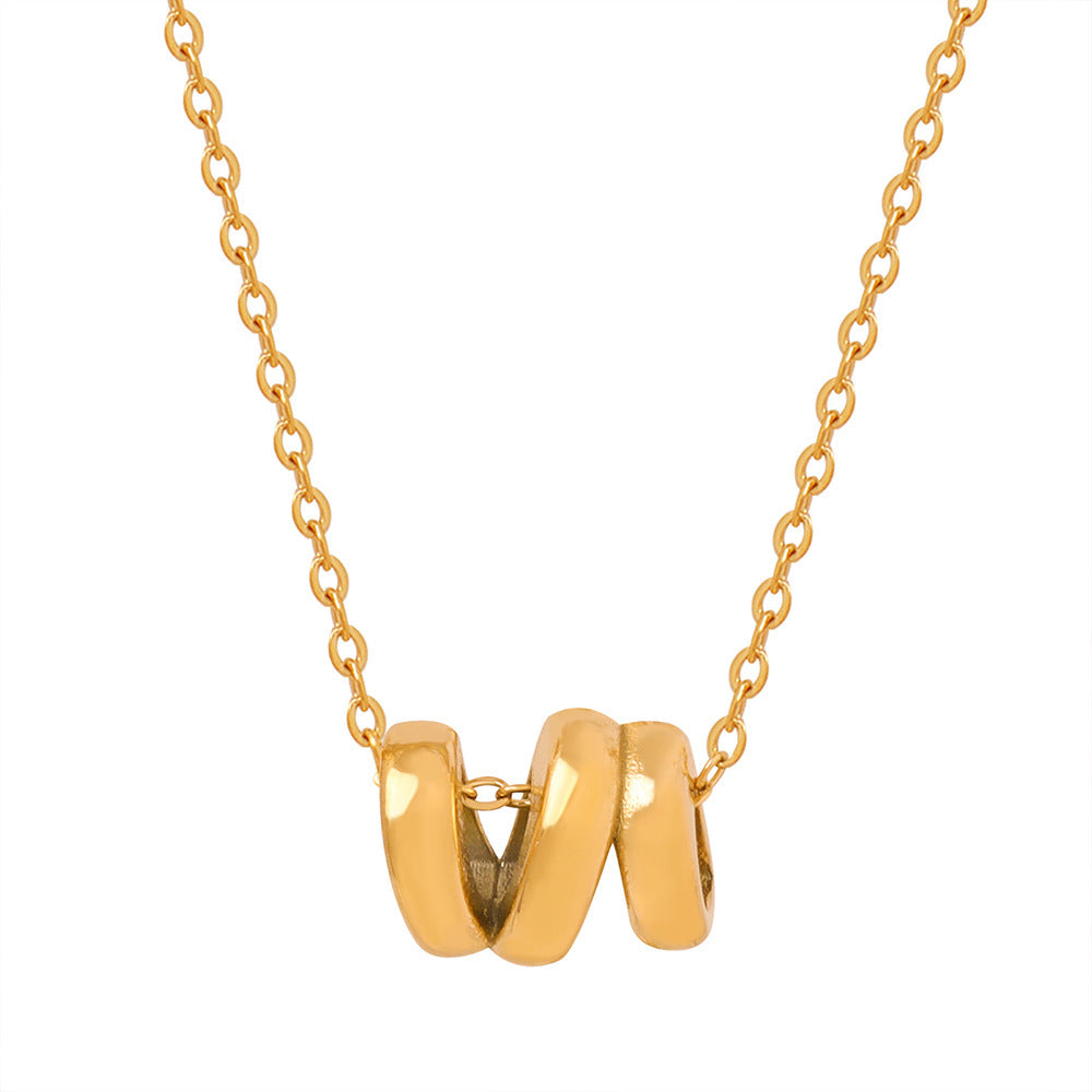 Personality Queen Mother Clavicle Chain Cylindrical Design Necklace