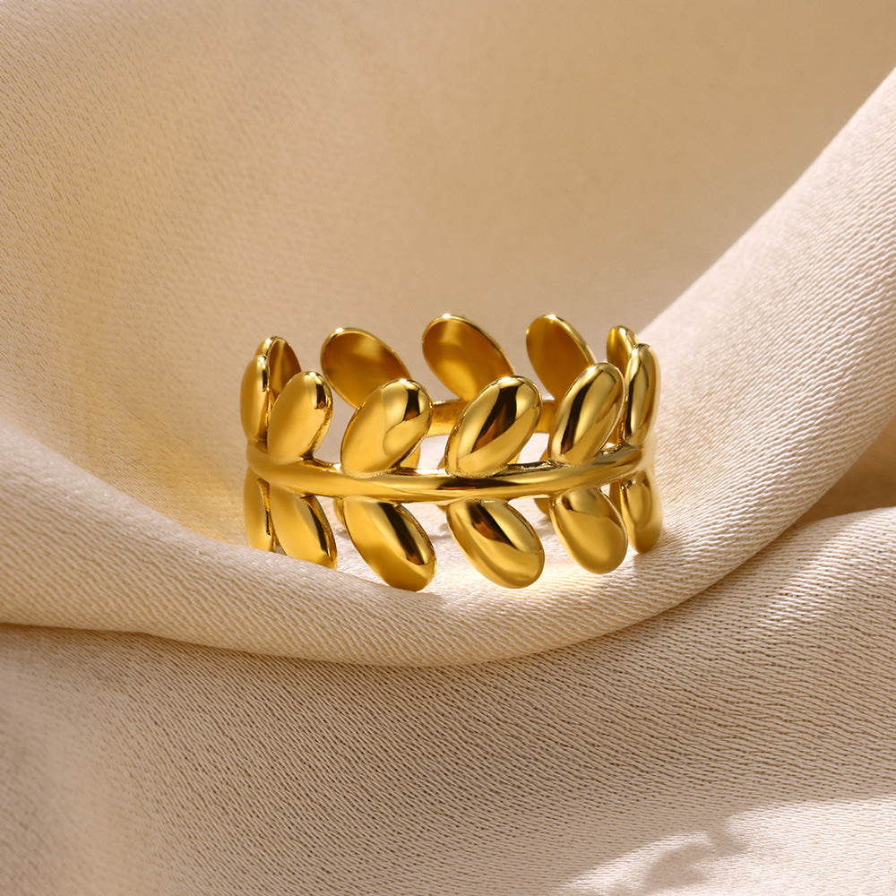 Women's Simple Geometric Chain Stainless Steel Oil Rings