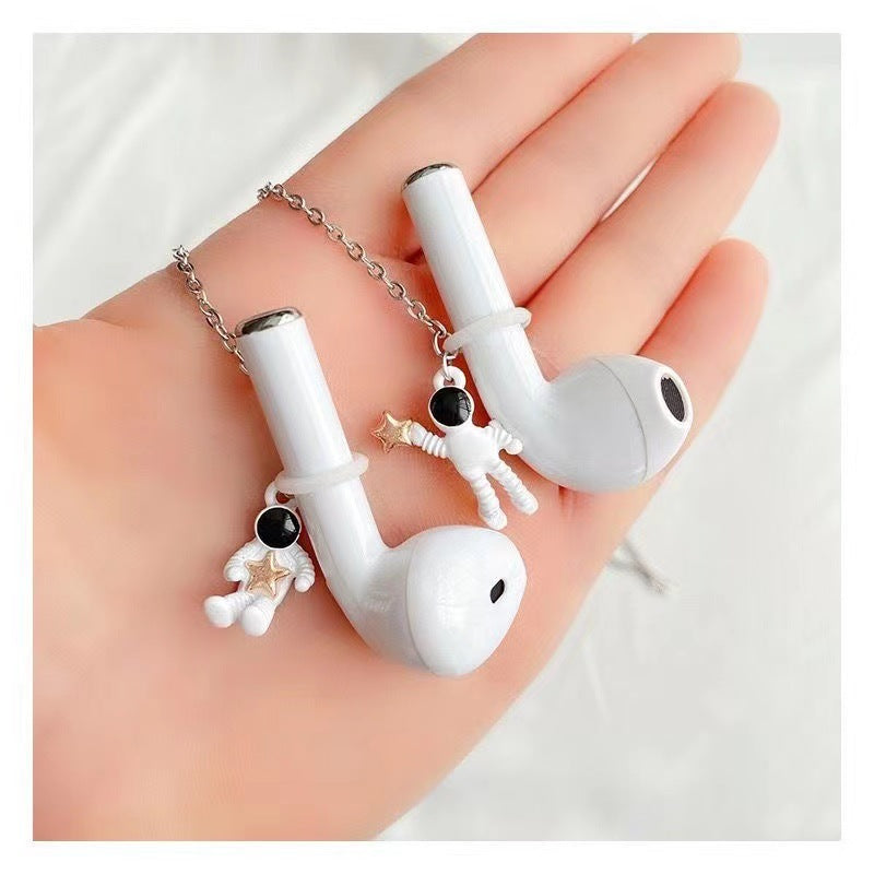 Fashion Headset Chain Spaceman Magnetic Female Necklaces