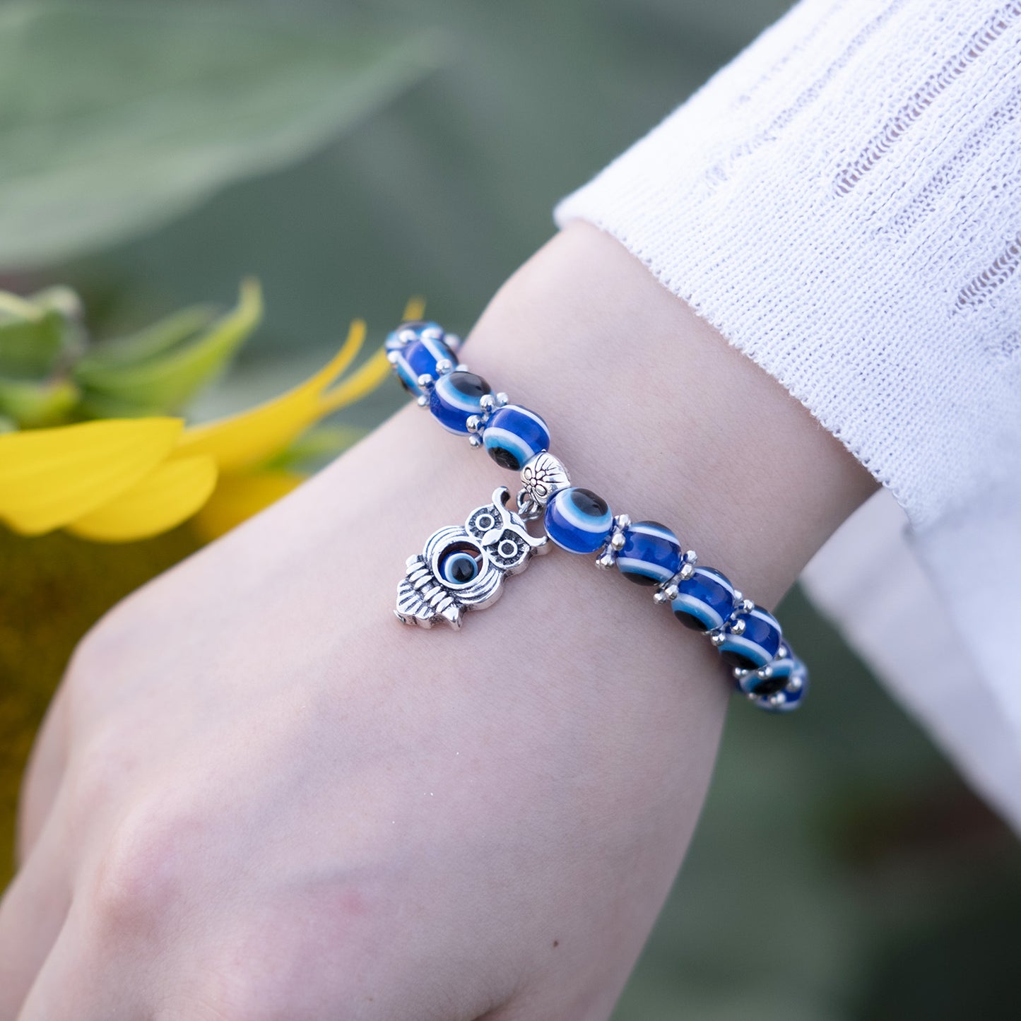 Animal Elastic Fashion Butterfly Hollow Blue Bracelets