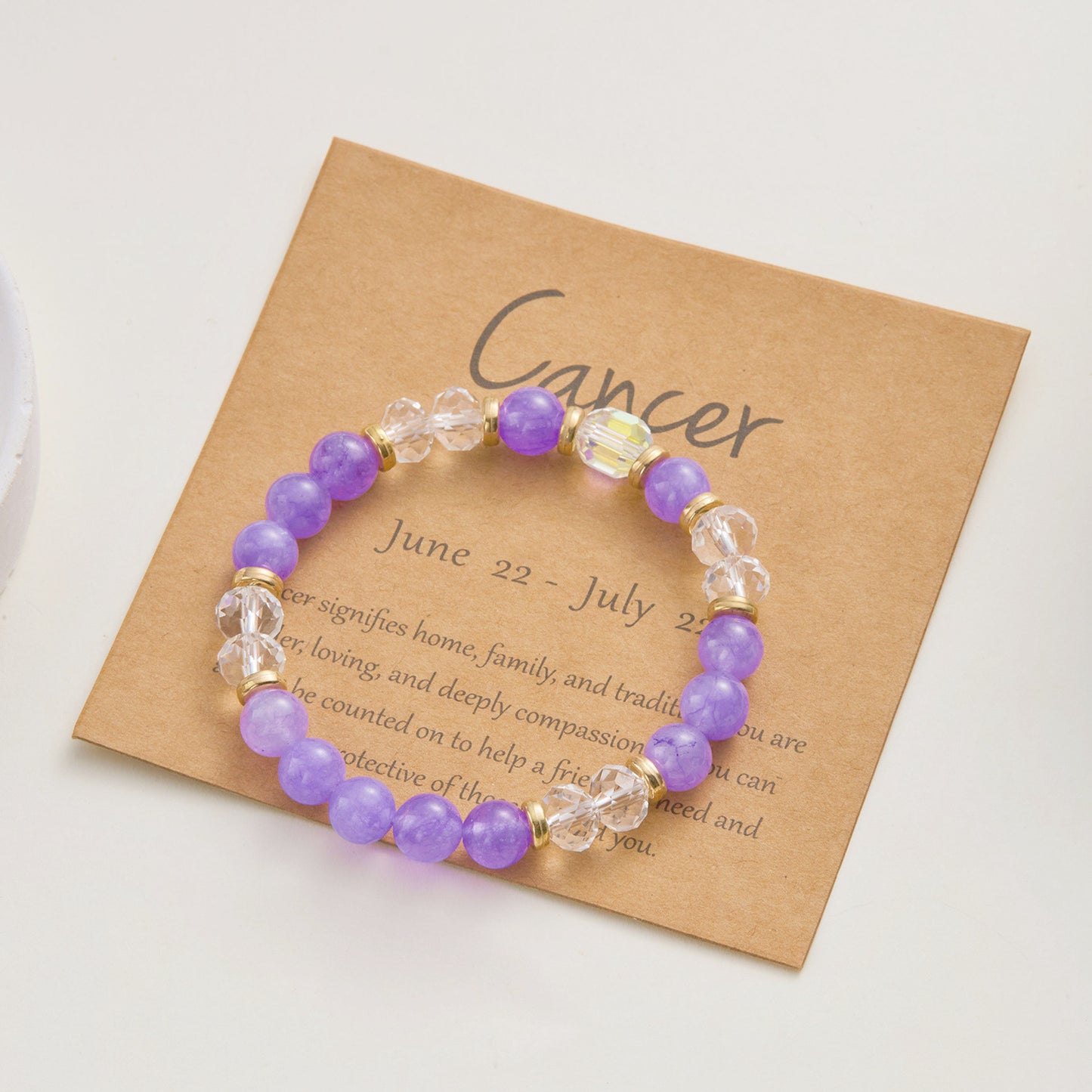 Ornament Twee Constellation Color Natural Stone Bracelets