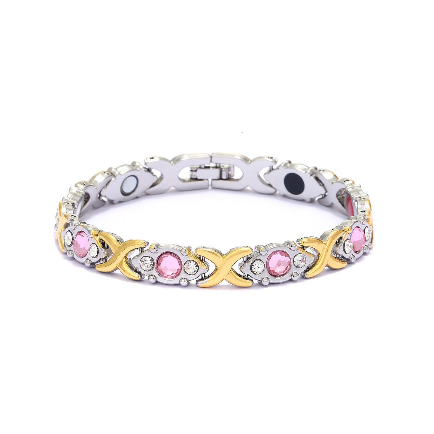 Women's Dragon Fashion Detachable Cross Magnet Diamond Bracelets