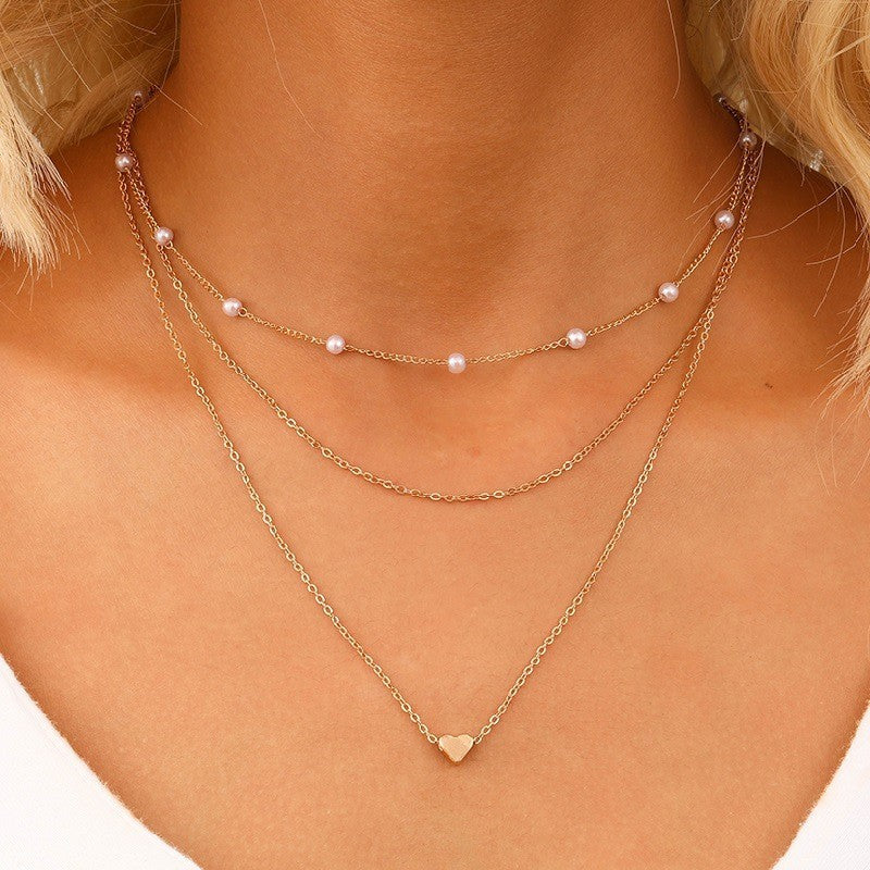 Women's Fashion Pearl Chain Light Luxury Temperament Pendants