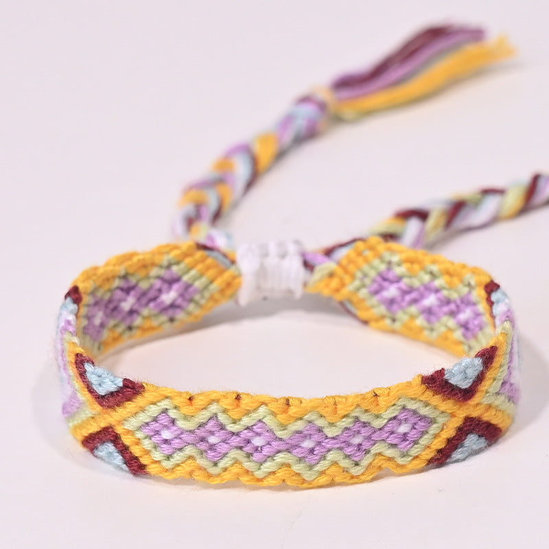 Stepped Into Nepal Ethnic Style Hand-knitted Bracelets