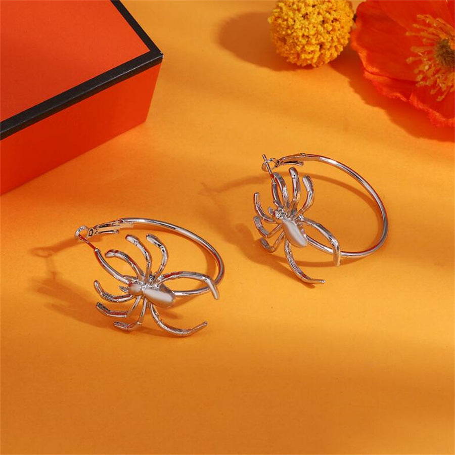 Ethnic Spider Ear Halloween Gothic Dark Earrings