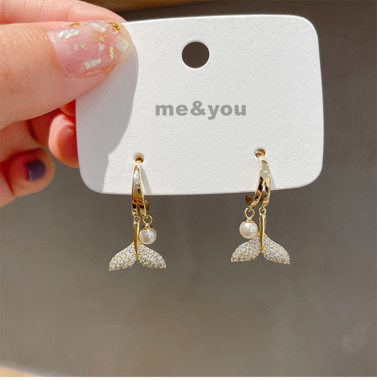 Women's Needle Korean Simple Niche Temperament Personalized Earrings