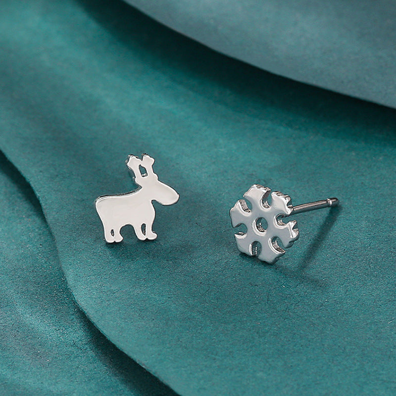 Series Korean Style Simple Cute Elk Niche Earrings