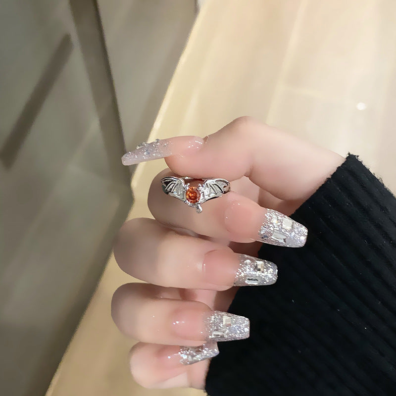 Diamond Zircon Female Exquisite Oval Sweet Rings