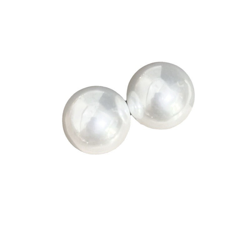 Women's High Waist Pearl Elegant Large Simple Earrings