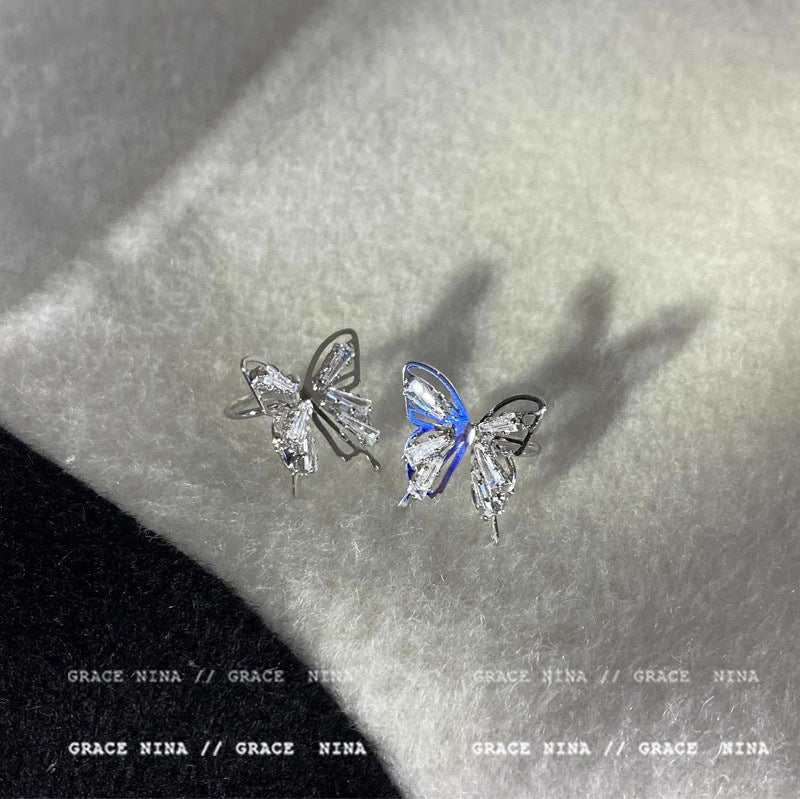 Women's Butterfly Ear Clip Without Pierced Exquisite Minority Light Luxury Earrings