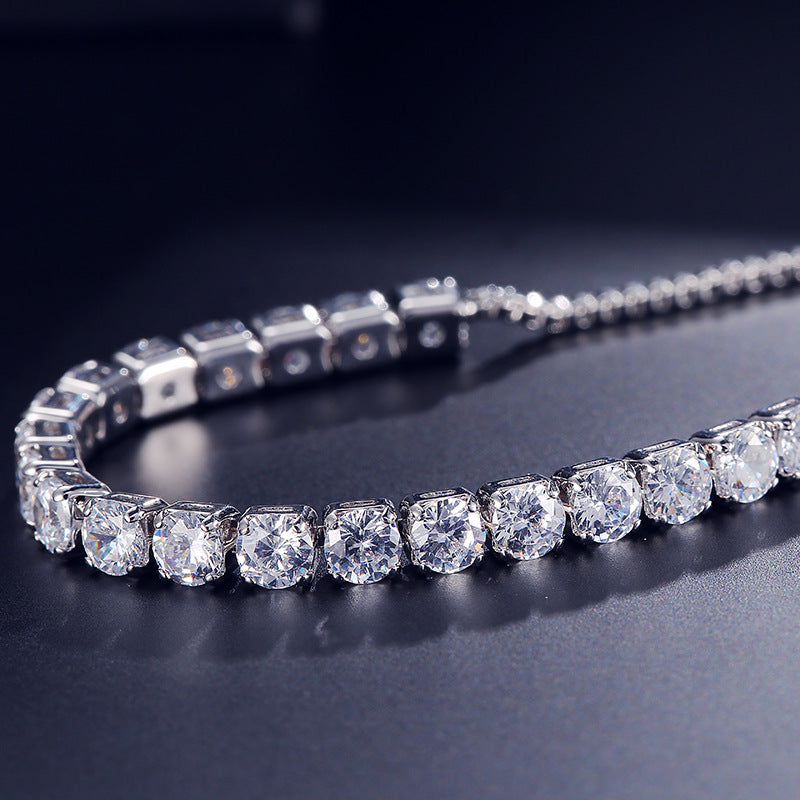 Geometric Round Zircon Female Personality Adjustable Bracelet