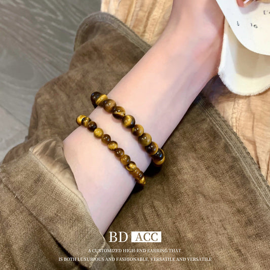 Agate Jade Beaded Tigereye Niche High Bracelets