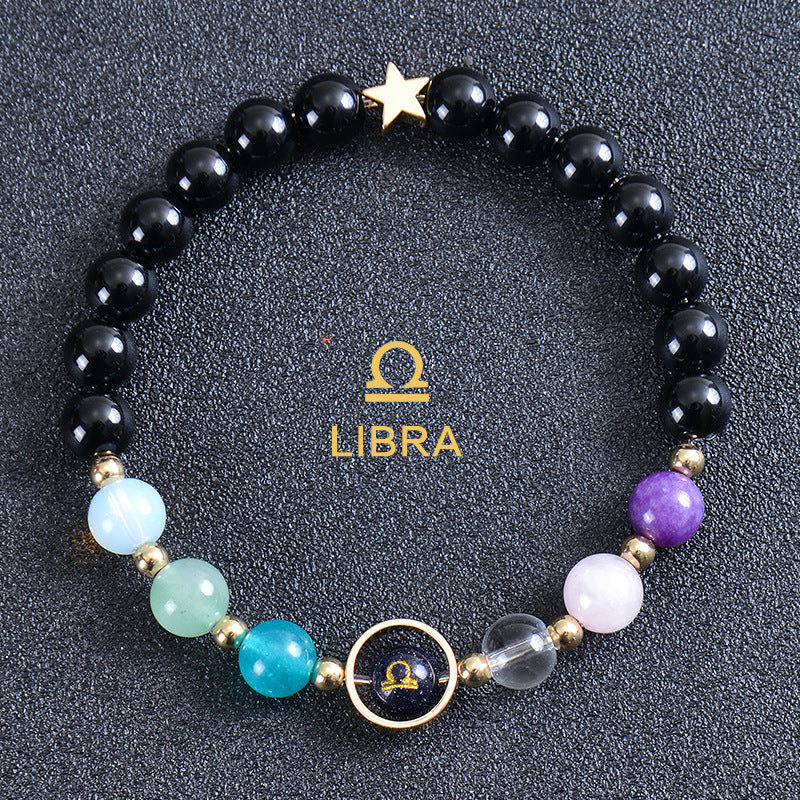 Planets Twee Constellations Frosted Stone Beaded Bracelets