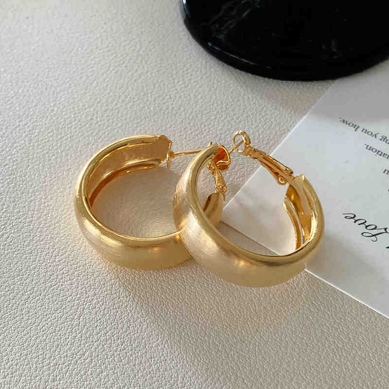 Women's Needle Metallic Geometric Ear Light Luxury High-grade Earrings