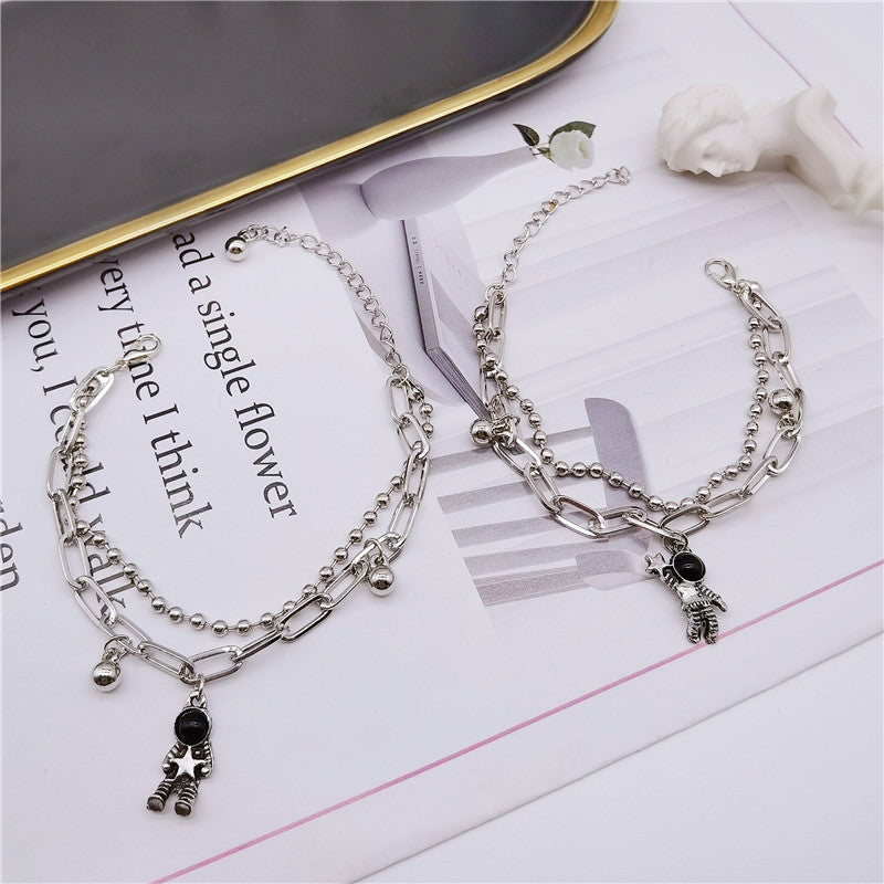 Sky Man Double Layer Chain Couple Bracelets