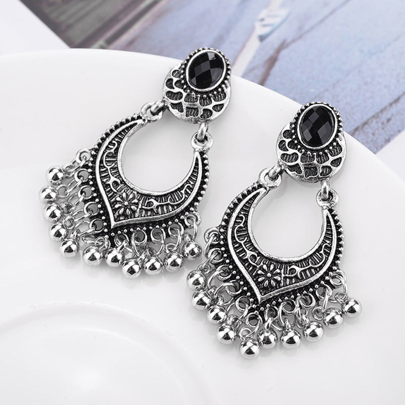 Alloy Fashion Travel Bohemian Ornament Tassel Earrings