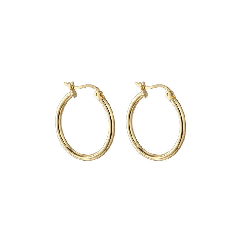 Women's Sterling Sier Ear Clip Simple Temperamental Earrings