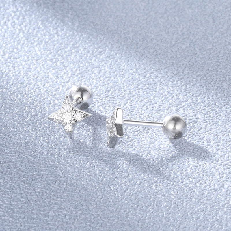 Bone Female Sier Small Before Sleep Earrings