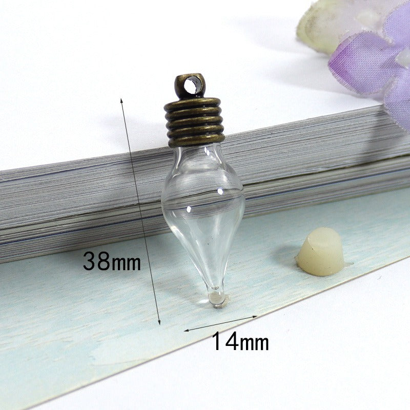 Drop Rice Cave Bottle Ing Glass Thread Fire Extinguisher Bottles Pendants