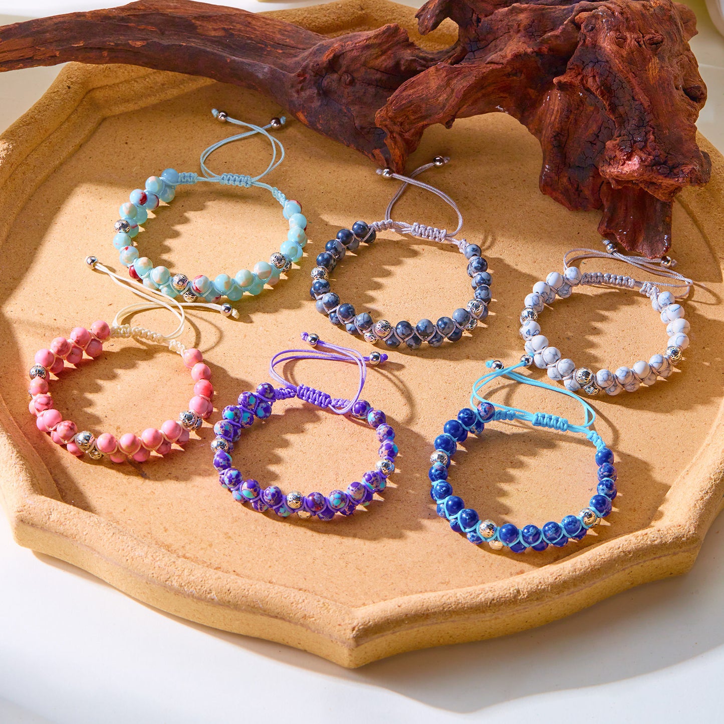 Natural Stone Woven Female Emperor Crystal Bracelets