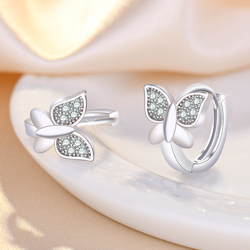 Trendy Sweet Ear Clip Butterfly Simple Earrings