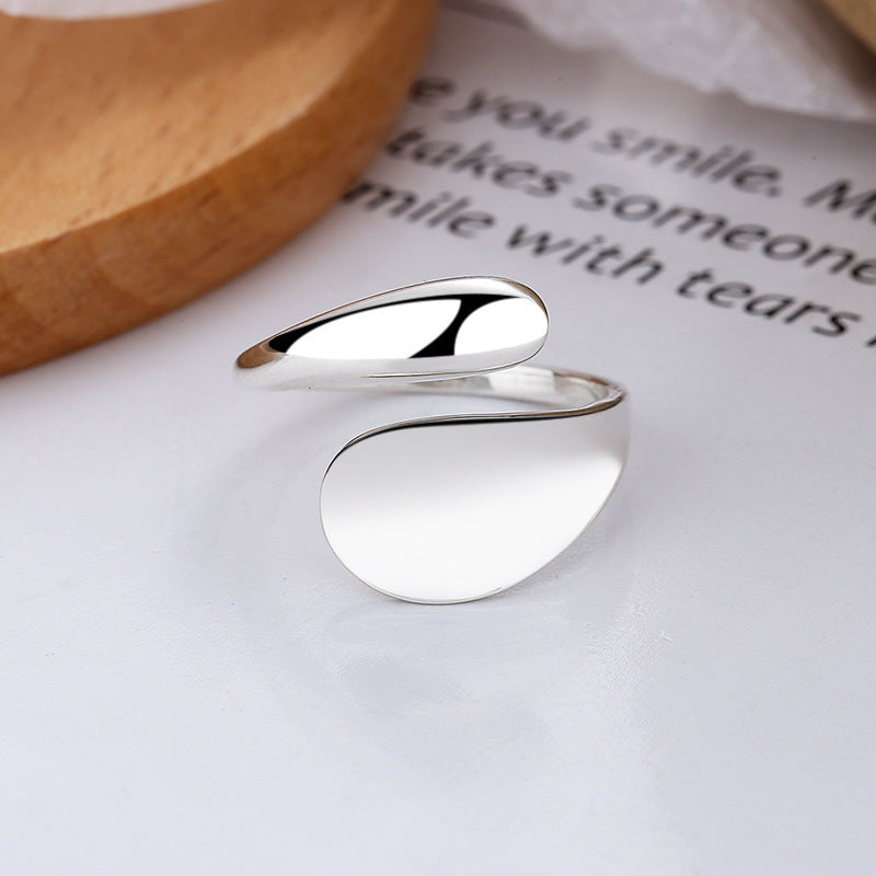 Alloy Geometric Glossy Simple Opening Adjustable Rings