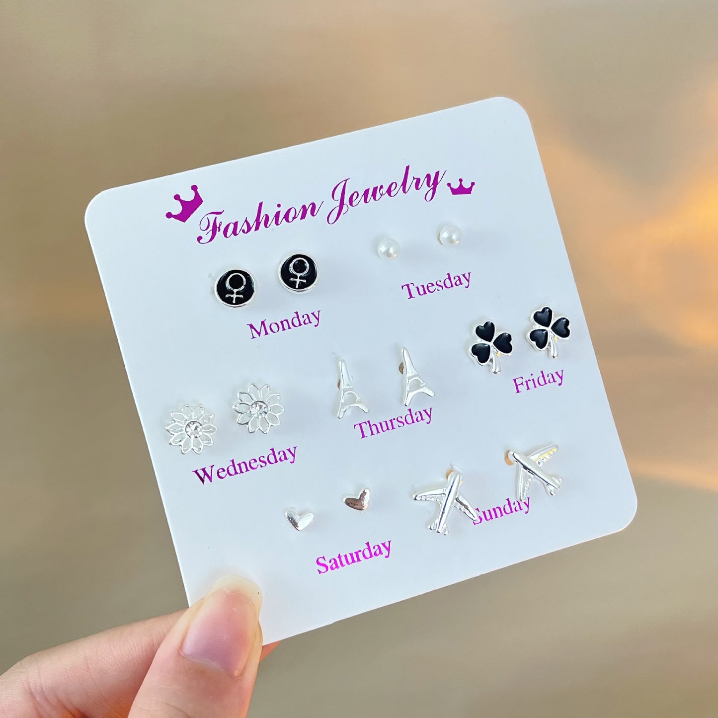 Female Korean Style Simple Compact Cute Earrings