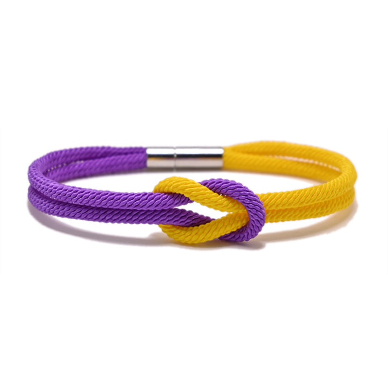 Zhang Support Color Truelove Knot Milan Rope Carrying Strap Bracelet