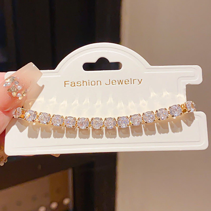 Pink Heart Diamond Flower Light Luxury Minority High Sense Fashion Bracelet