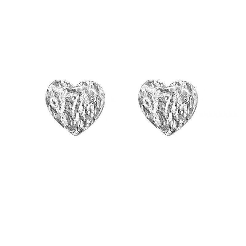 Ear Female Lava Heart-shaped Design Wind Earrings