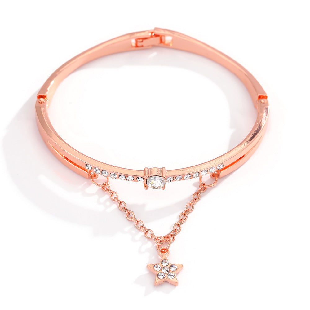 Diamond Female French Style Cold Rose Bracelet