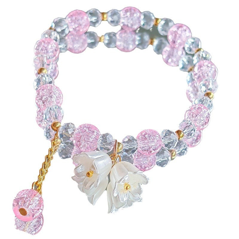 Women's Cartoon Fresh Sunflower Little Daisy Crystal Bracelets