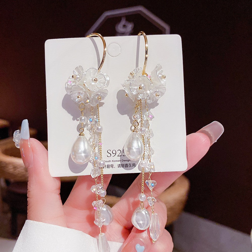Women's Vintage Tassel Diamond High-grade Ear Minority Earrings