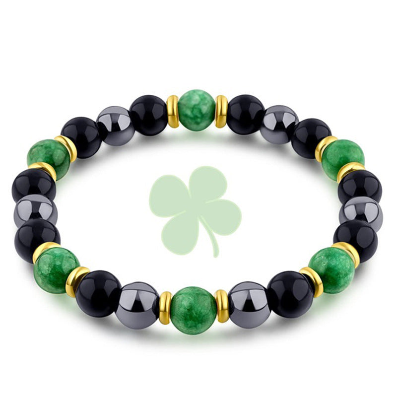 Egg Stone Magnet Green Young Three Bracelets