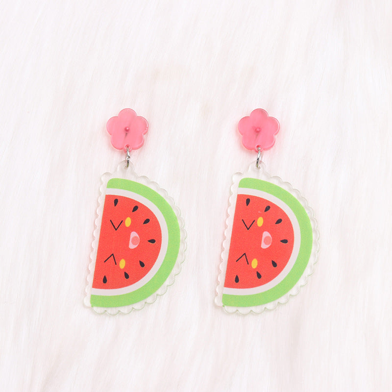 Glossy Fat Drops Ear Simple Personality Earrings