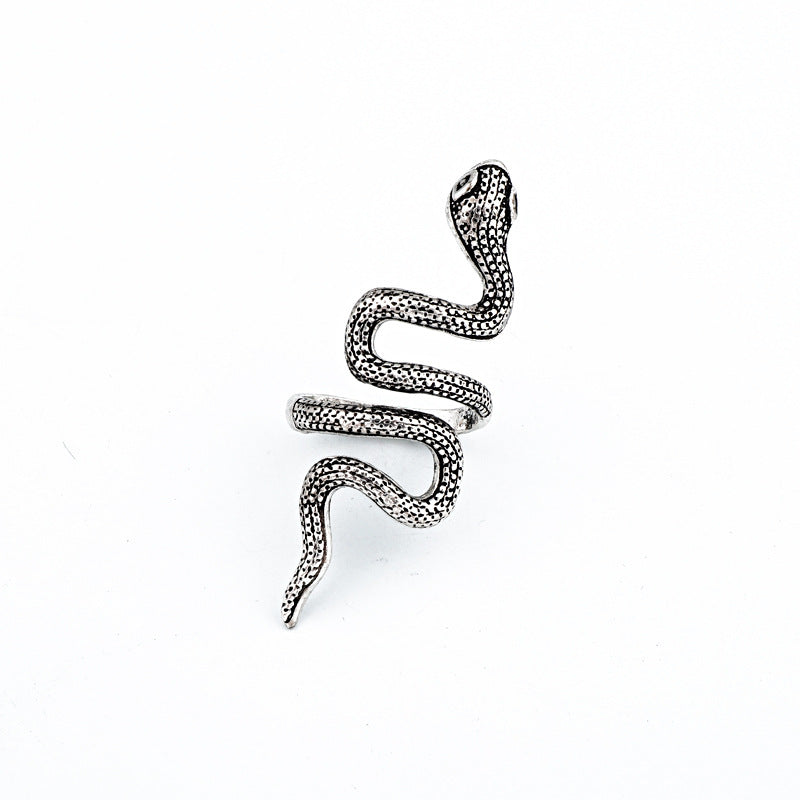 Spirit Snake Ornament Retro Punk Exaggerated Personalized Rings