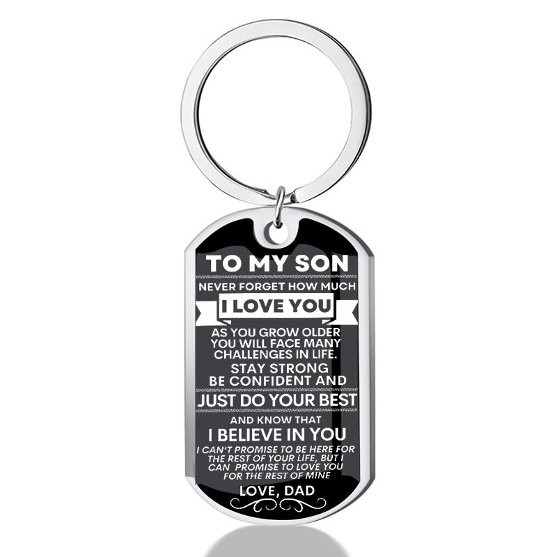 Steel Corrosion Epoxy Father's Gift For Son Ball Necklace