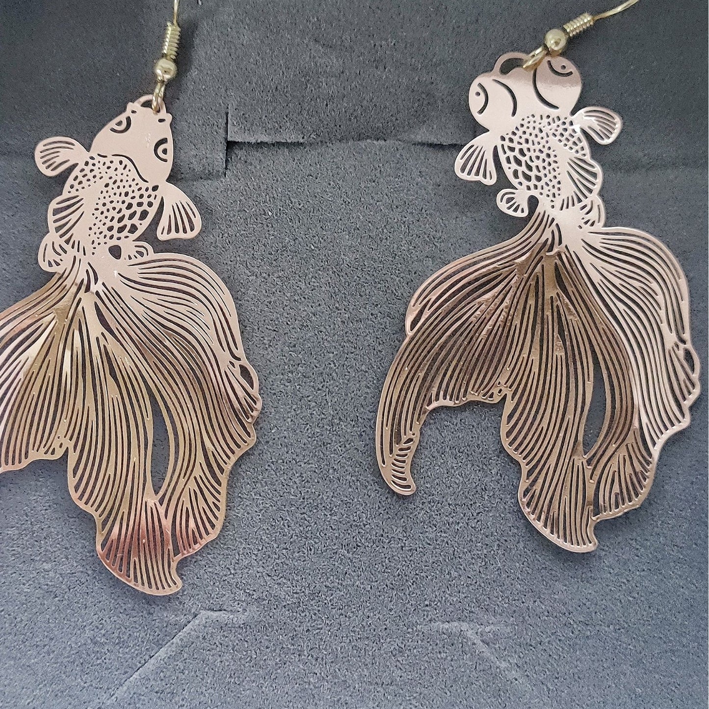 Chinese Style Good Luck Koi Small Hook Fashion Earrings