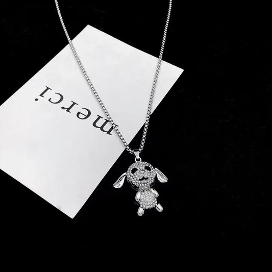 Women's Cute Puppy For Sweater Chain Trendy Necklaces