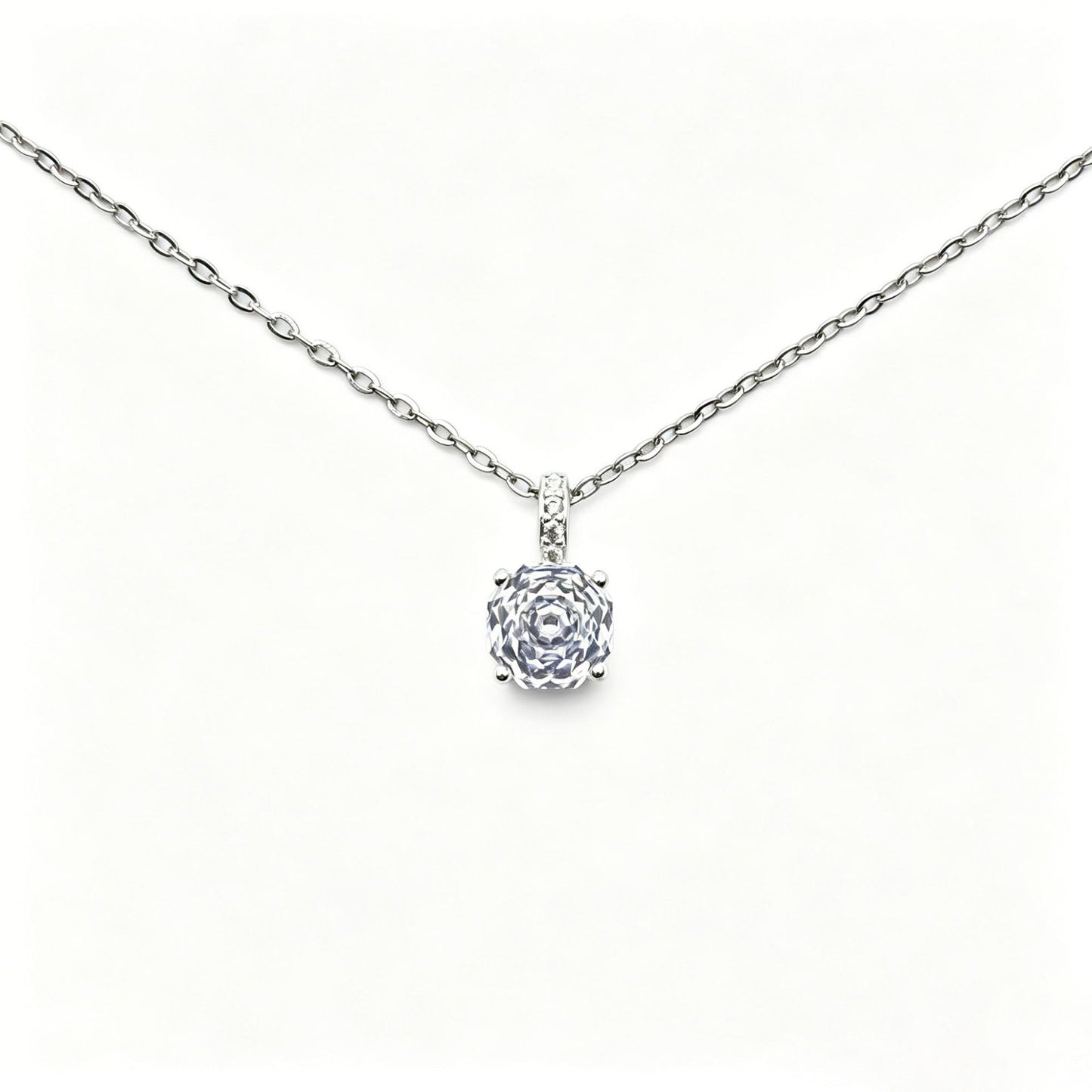 Women's French Entry Lux Platinum Zircon Three-piece High Color Retention Niche Earrings