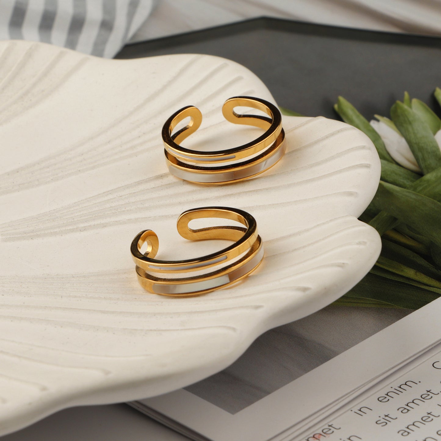 Layer Simple Female Design Versatile Opening Rings