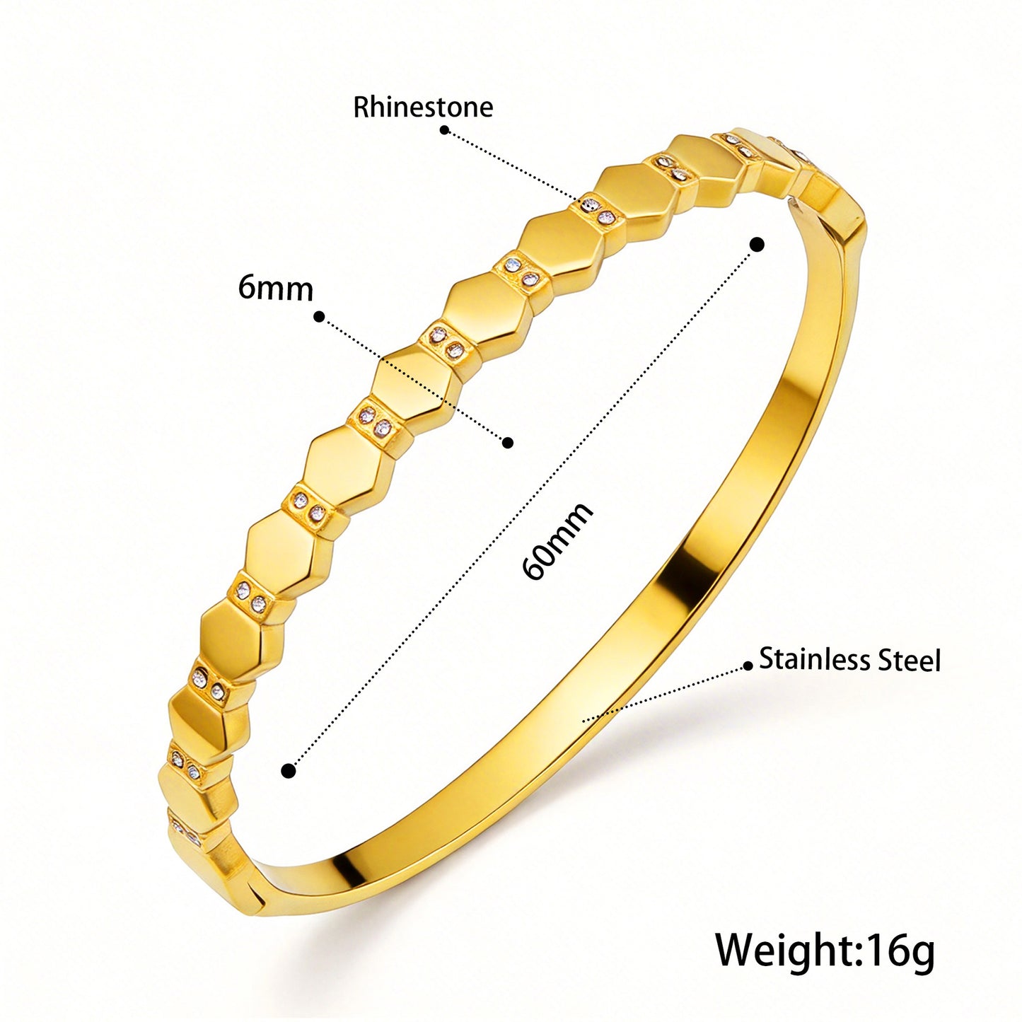 Open Stainless Steel Hydraulic Light Luxury High-grade Exaggerated Design Sense Bracelets