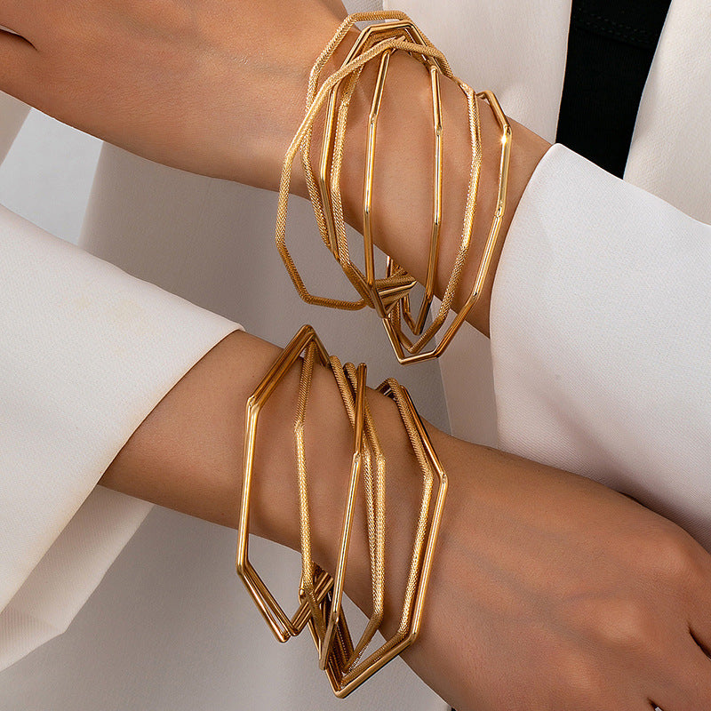 Printed Texture Round Minority Simple Fashion High-grade Bracelet